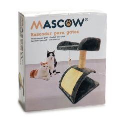 Arbol Para Gatos Gris Mascow 12X34CM (6 Unidades) Arbol Para Gatos Gris Mascow 12X34CM (6 Unidades)