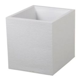 EDA Graphit maceta cuadrada - 39 x 39 x 43 cm - Capacidad 35 L - Ceruse blanco Precio: 55.50000049. SKU: S7149071