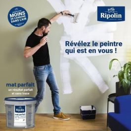 Pintura mate perfecta para paredes y techos - Blanco mate - RIPOLIN - 2,5 L