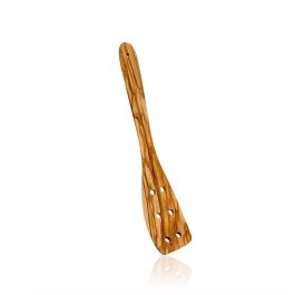 Metaltex Espátula con Agujeros de Madera de Olivo 30 cm