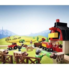 BRIO World 33719 Circuito Agrícola con Tren, Granero, Tractor y Accesorios - Juguete Niños +3 Años