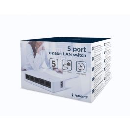 GEMBIRD Switch de Red 5 Puertos Gigabit LAN Ethernet RJ45