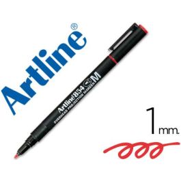 Rotulador Artline Retroproyeccion Punta Fibra Permanente Ek-854 Rojo -Punta Redonda 1 mm 12 unidades Precio: 16.4439000605. SKU: B1B4SWERQ8