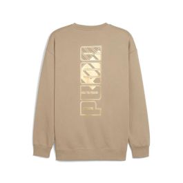 Sudadera sin Capucha Hombre Puma Maximal Metallic Relaxed Marrón M