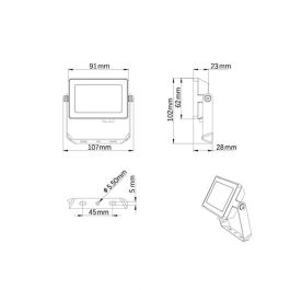Philips 911401864184 Proyector 10W 950LM 6500K IP65 ProjectLine