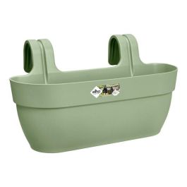 Elho Maceta Vibia Campana Easy Hanger, Verde pistacho, para balcón exterior, L 24,1 x P 46 x H 26,5 cm Precio: 25.88999974. SKU: B135NYJLWP