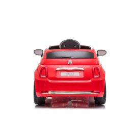 Injusa Coche Fiat 500 Rojo Bateria 12V 113x67.5x53cm