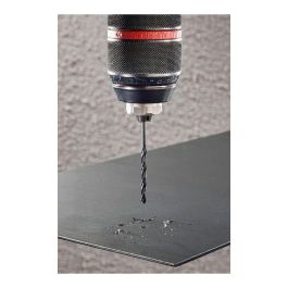 Wolfcraft Broca HSS para Metal Ø5.50 x 93 mm - Broca Forjada por Laminación, Longitud de Trabajo 57 mm, Ángulo Punta 118°