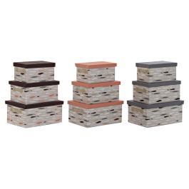 Caja Basicos DKD Home Decor Gris Burdeos 30 x 20 x 40 cm Set de 3 (3 Unidades) Precio: 88.89999954. SKU: S3029027