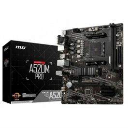 Msi Placa Base AM4 A520M Pro, Socket AM4, Chipset AMD A520, Formato Micro ATX