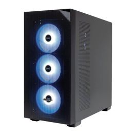 Unykach Revelat Mesh Black ARGB Caja Torre Gaming Midi ATX/Micro ATX con Ventana Cristal Templado y 4 Ventiladores Preinstalados