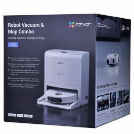 Ezviz Aspiradora Robot RS2 con Base - Lavado, Secado y Recarga Automáticos - 4000 Pa