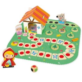 Juego caperucita roja ¡ayuda a caperucita a llegar a casa de la abuelita! de madera goula.