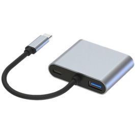 Conceptronic DONN16GR Hub Usb Tipo C 4 en 1 a HDMI, VGA, USB-C PD 100W, USB 3.0