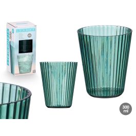 Vaso Rayas Verde 300 Ml Leknes 8X10CM (24 Unidades) Precio: 24.50000014. SKU: B1ABHN5F2X