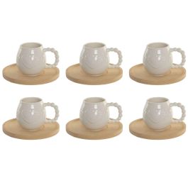DKD Home Decor Tazas de Café Básicos Blanco 150ml Porcelana y Bambú Set 6 Corazón 7.5 x 7 x 10.5 cm Precio: 21.58999975. SKU: B1EG6467KR