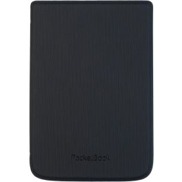 Pocketbook HPUC-632-B-S - Funda Folio de cuero PU para e-reader, Negro, compatible con Basic Lux 2, Touch Lux 4, Touch HD 3