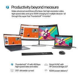 HP 738pu Monitor Serie 7 Pro 37.5 pulgadas WQHD+ Thunderbolt 4 Curvo Ultrawide Profesional PVC Free