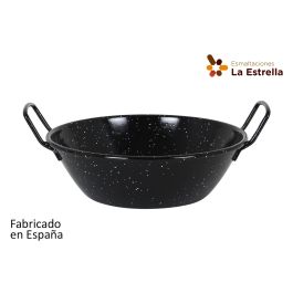 Paellera honda bordonada 26 cm - 3.8L Jaspeada - La Estrella (8 Unidades)