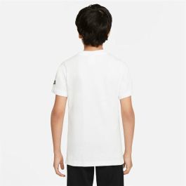 Camiseta de Manga Corta Infantil Nike B-Repeat Blanco