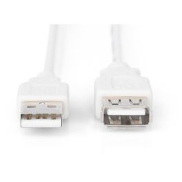 DIGITUS USB 2.0 Verlängerungskabel Typ A -A St/Bu 1.8m.beige