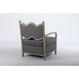 Sillón DKD Home Decor Abeto Poliéster Gris oscuro (66 x 70 x 88 cm)