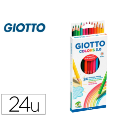 Giotto Lapices de Colores 3.0 Mina 3mm Caja de 24 Colores Surtidos Precio: 57.58999961. SKU: B1JWTHP742