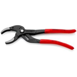 Knipex 81 01 250 - Alicates para Sifones, Tubos Plástico y Conectores, Mango Ergonómico de Plástico Rojo, 25cm