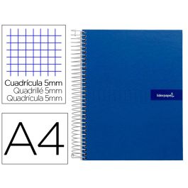 Cuaderno Espiral Liderpapel A4 Micro Crafty Tapa Forrada 120H 90 gr Cuadro 5 mm 5 Bandas 4 Colores Color Azul Precio: 7.49999987. SKU: B19T8J4W2A