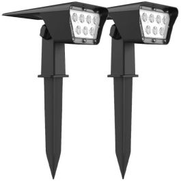 Juego de 2 focos solares Proyector 2 en 1 para pegar o fijar - LUMISKY - CURTIS - H31,5 cm - LED blanco Precio: 48.89000039. SKU: B1HS3ECHSV