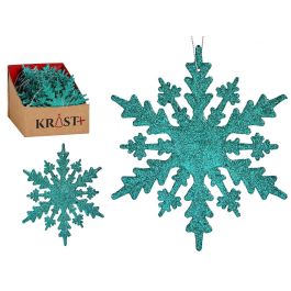 Adorno Navidad Copo Nieve Verde Menta Krist+ 15x15 cm (48 Unidades) Precio: 68.4999997. SKU: B14422644L