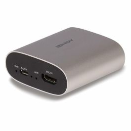 Lindy Extractor de Audio HDMI ARC 4K 30Hz, Dolby Digital 5.1 DTS:HD con Salida Analógica L/R 3.5mm para TV Monitor Soundbar Altavoces