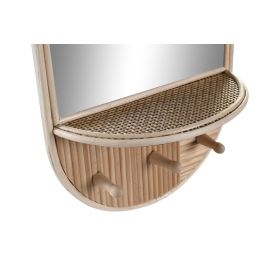 DKD Home Decor Espejo Natural 11.5 x 46 x 27.5 cm (2 Unidades)