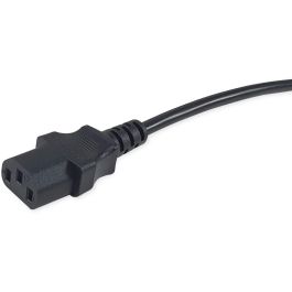 EQUIP Cable de Corriente IEC C13 a BS 1363 UK 7.5m Recto/Angular Negro H05VVH2-F 250V 10A