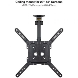 TooQ LPCE1123TSLI-B Soporte de Techo Giratorio/Inclinable para TV de 23-55" hasta 20kg