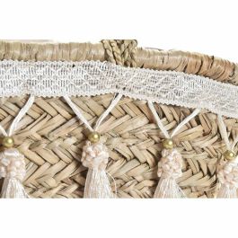 Bolso Mediterraneo DKD Home Decor Natural Blanco 16 x 30 x 59 cm