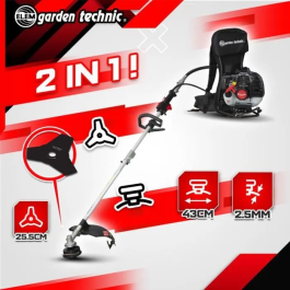 Elem Desbrozadora de mochila DCBT52DO-22 - 52cc - Arnés acolchado