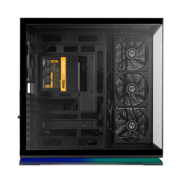 NOX HUMMER GALAXY ARGB - Semitorre ATX Gaming, Cristal Templado Frontal y Lateral, 4 Ventiladores PWM 120mm ARGB, Soporte GPU 420mm, USB Tipo-C, Negra