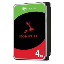 Seagate IronWolf NAS Disco Duro 4 TB 3.5" SATA 6Gb/s 5400 RPM 202MB/s CMR con Sensor RV para entornos multiusuario