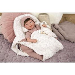 Muñeca reborn arias 45 cm gimena c/saco portabebe Muñeca reborn arias 45 cm gimena c/saco portabebe