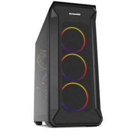 NOX Hummer Quantum Mini Torre ARGB con 4 Ventiladores de 120mm, Chasis de Cristal Templado, Soporte Placas ATX/mATX/ITX, Negro