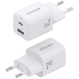 AISENS - CARGADOR GaN 35W, 1xUSB-C PD3.0 QC4.0, 1xUSB-A QC3.0, BLANCO AISENS - CARGADOR GaN 35W, 1xUSB-C PD3.0 QC4.0, 1xUSB-A QC3.0, BLANCO