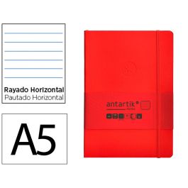 Cuaderno Con Gomilla Antartik Notes Tapa Blanda A5 Hojas Rayas Rojo 80 Hojas 80 gr Fsc Precio: 5.50000055. SKU: B1DPP58HN3