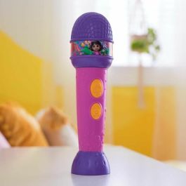 Spinmaster SPI6071801 Micrófono Dora la Exploradora Funcional 18cm con 4 Canciones y 9 Sonidos para Niños 3+ Años