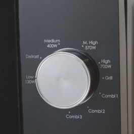 Candy CMG20TNMB Microondas Grill 20L, 700W Microondas y 900W Grill, Control Mecánico, Función Descongelación por Peso