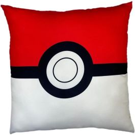 Pokemon AAAXE71991 Cojín Cuadrado Doble Cara Pikachu y Starter 1G II Microfibra 40x40 cm