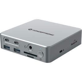 Conceptronic DONN25G Docking Station 15 En 1 Plata USB 3.2 Gen 2 Type-C HDMI Ethernet
