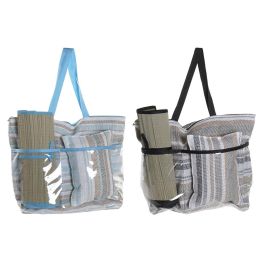 Bolso Mediterraneo DKD Home Decor Gris Verde Menta 23 x 62 x 44 cm Set de 3 (2 Unidades)