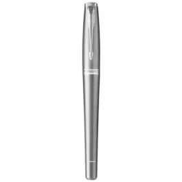 PARKER Urban Metro Metallic - Pluma Estilográfica, trazo M, Azul, en caja de regalo