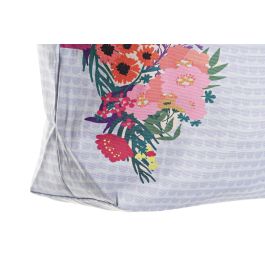 DKD Home Decor Bolsa Urban World&flowers 15 x 66 x 43 cm Azul Blanco (12 Unidades) Impermeable Nylon Poliester